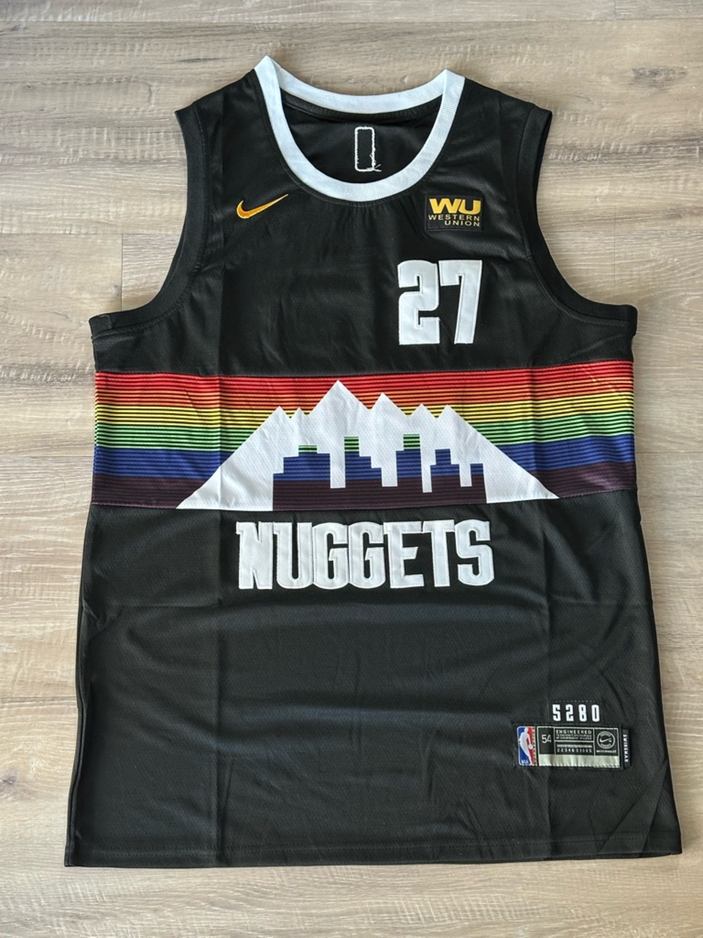 Jamal Murray Black Denver Nuggets Rainbow City Edition Jersey 27 Men’s XXL